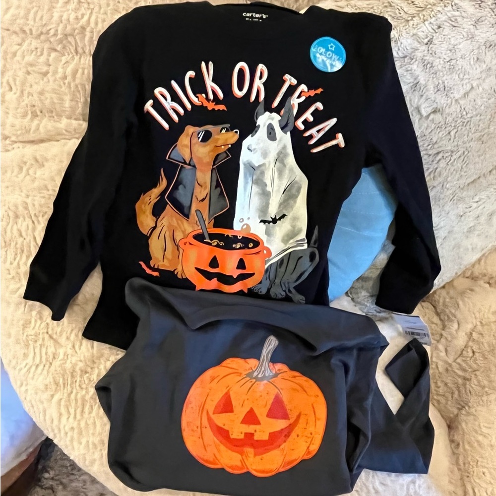 Two adorable toddler Halloween tees(set)